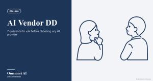 AI Vendor DD — 7 questions to ask before choosing any AI provider. Illustrations by Storyset