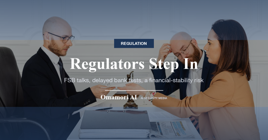 Regulators Step In — FSB talks, delayed bank tests, a financial-stability risk