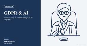 GDPR & AI — Practical ways to enforce the right to be forgotten. Illustrations by Storyset