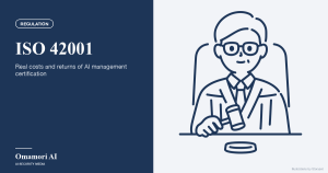 ISO 42001 — Real costs and returns of AI management certification. Illustrations by Storyset