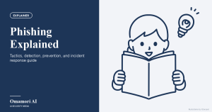 Phishing Explained — Tactics, detection, prevention, and incident response guide. Illustrations by Storyset
