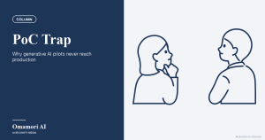 PoC Trap — Why generative AI pilots never reach production. Illustrations by Storyset