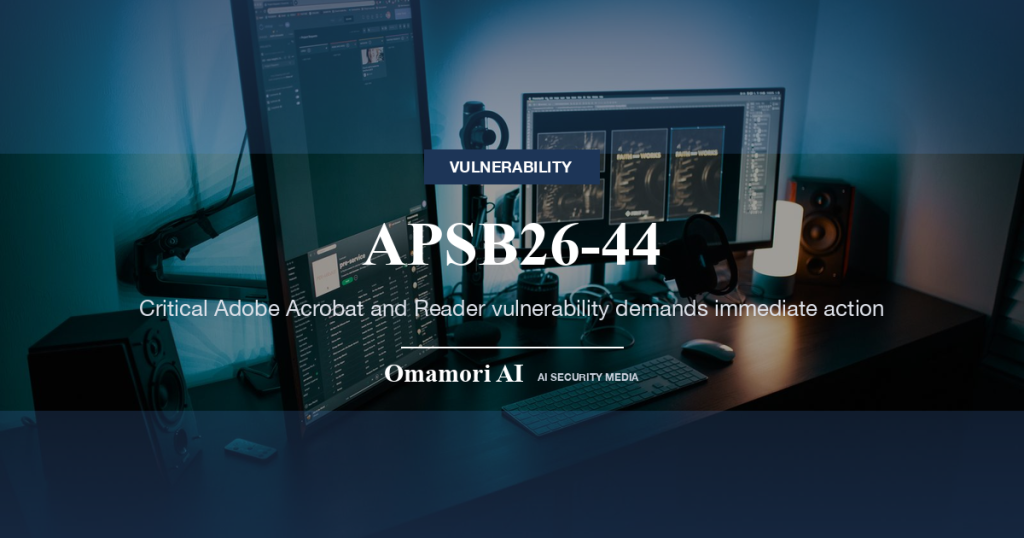 APSB26-44 — Critical Adobe Acrobat and Reader vulnerability demands immediate action