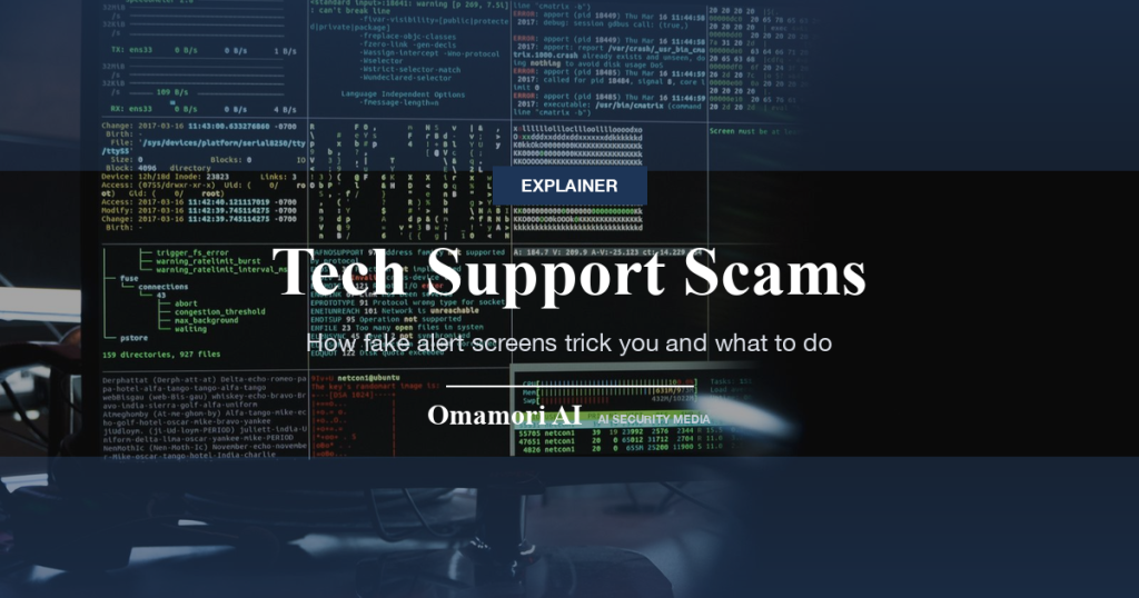 Tech Support Scams — How fake alert screens trick you and what to do