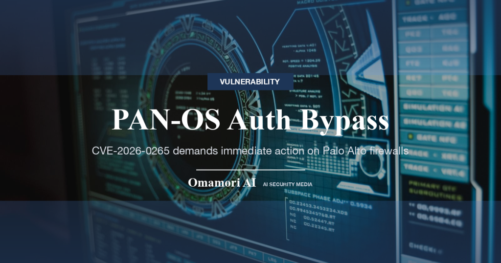 PAN-OS Auth Bypass — CVE-2026-0265 demands immediate action on Palo Alto firewalls