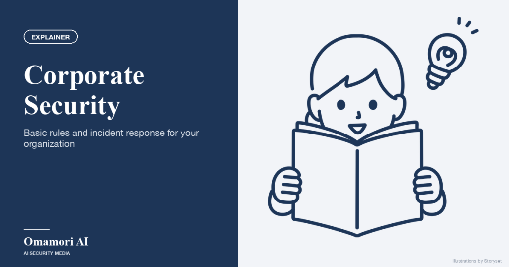 Corporate Security — Basic rules and incident response for your organization. Illustrations by Storyset