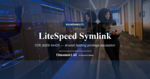 LiteSpeed Symlink — CVE-2026-54420 — shared hosting privilege escalation