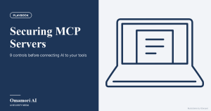 Securing MCP Servers — 9 controls before connecting AI to your tools. Illustrations by Storyset