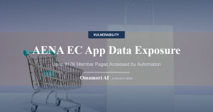 アエナのECアプリで会員マイページが機械的に連続閲覧、最大81万7,215人の住所・電話番号・カード下4桁が対象 — パスワードが漏れなくても起きる会員アプリの点検点