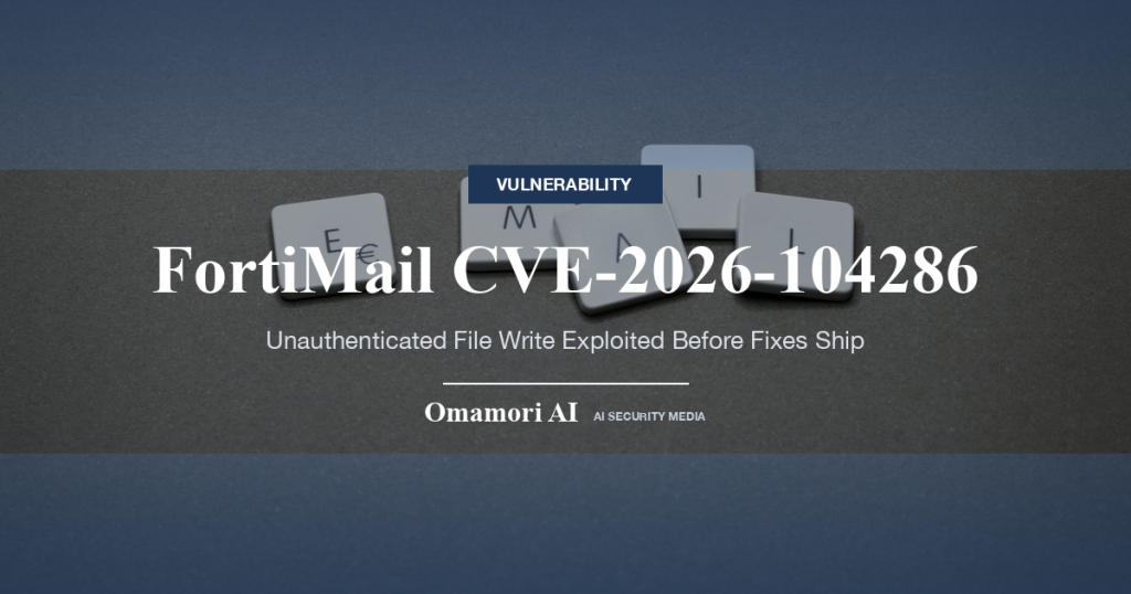 FortiMailに認証なしでファイルを書き込まれる脆弱性（CVE-2026-104286）が悪用確認、修正版の配布前に回避策を