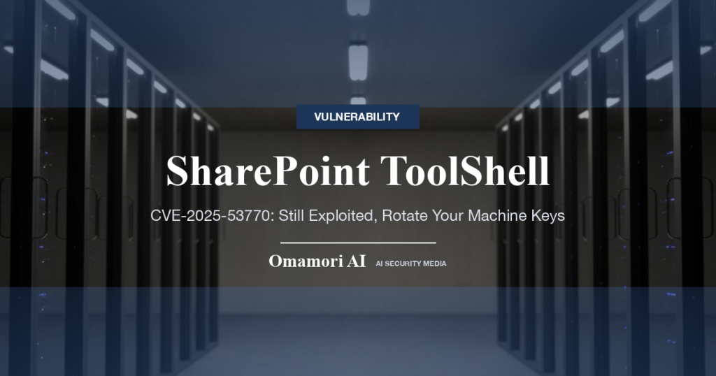 SharePointの「ToolShell」（CVE-2025-53770）、公表から1年3か月でも悪用予測スコアはほぼ100% — 7月にサポートが終わった2016・2019版を社内に残していないか